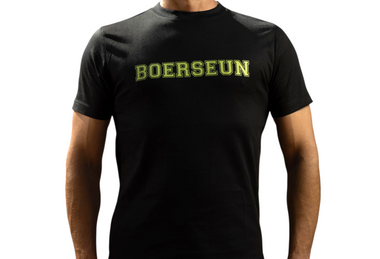 Boerseun swart t-hemp